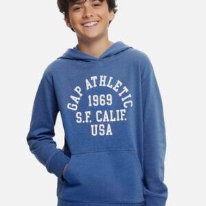 Gap Unisex Kid Size Blue 1969 San Francisco Logo Hooded Sweatshirt NWT